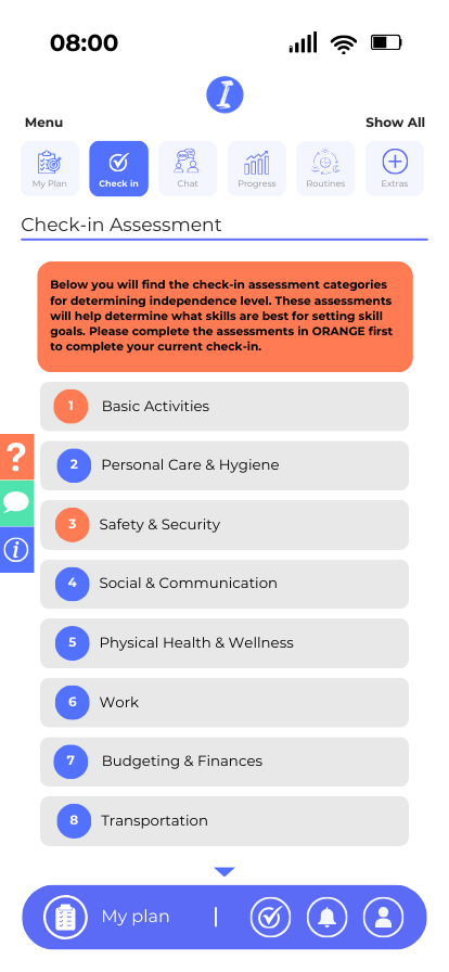  Main Check-In Page