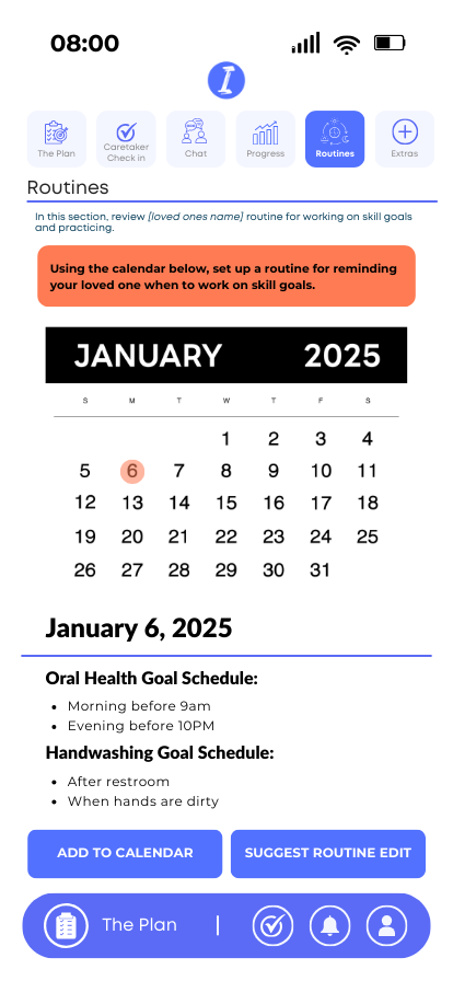  Routines Main Screen