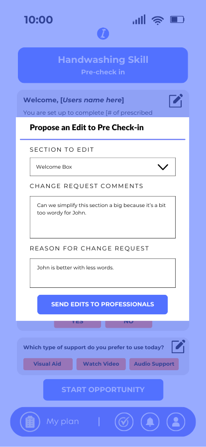  Editing Task Analysis<br> Edit Welcome Box