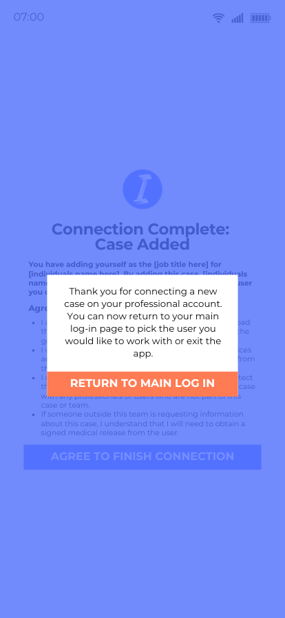  Completed Connection <br>Confirmation