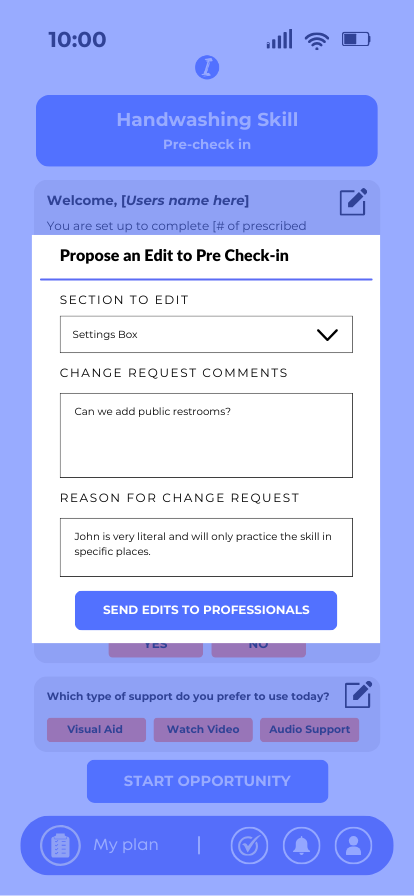  Editing Task Analysis<br> Edit Settings Box