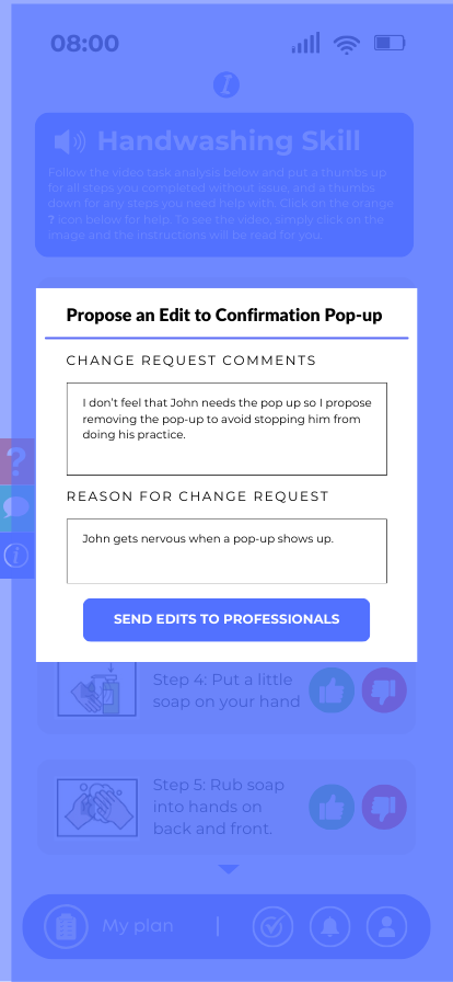  Editing Task Analysis<br> Edit Confirmation Box
