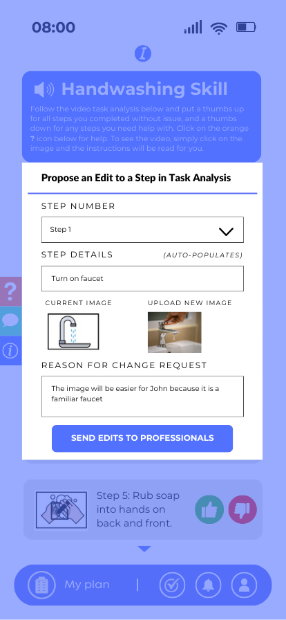  Editing Task Analysis<br> Edit Steps in Task Analysis