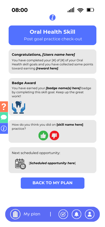  Goal Practice Completion Page