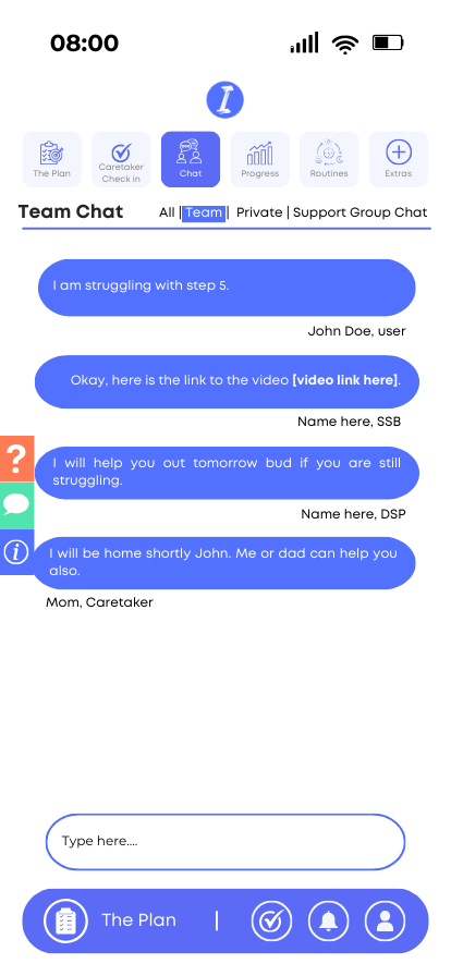  Team Chat Screen