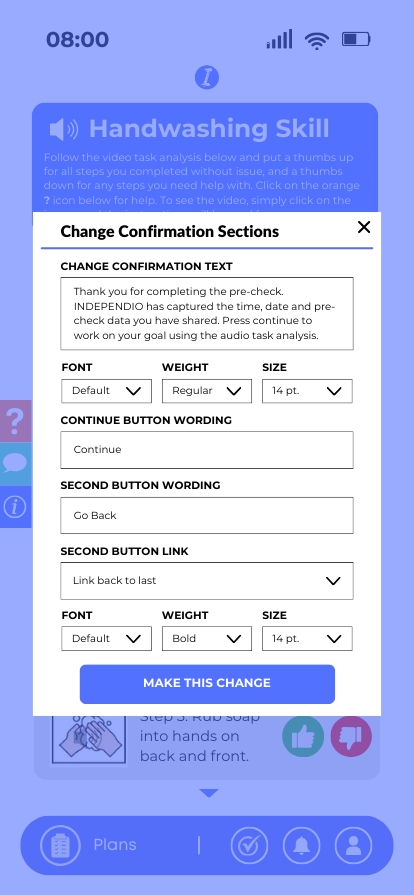  Change dialog box