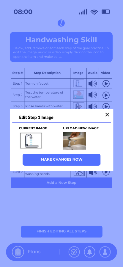  Edit image of a single step
