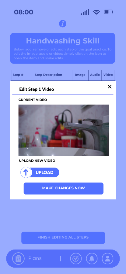  Edit video of a single step