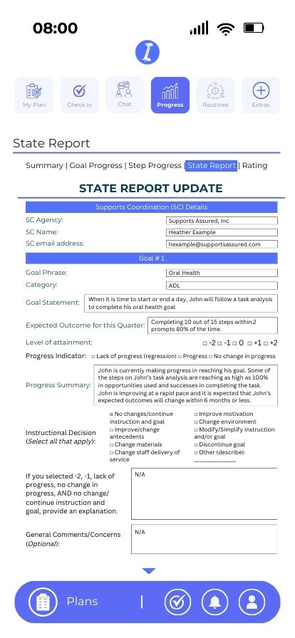  Quarterly Progress Note
