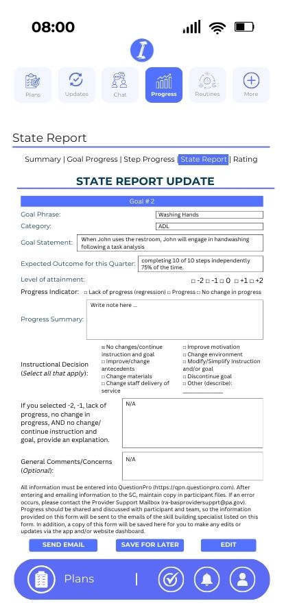  Quarterly Progress Note