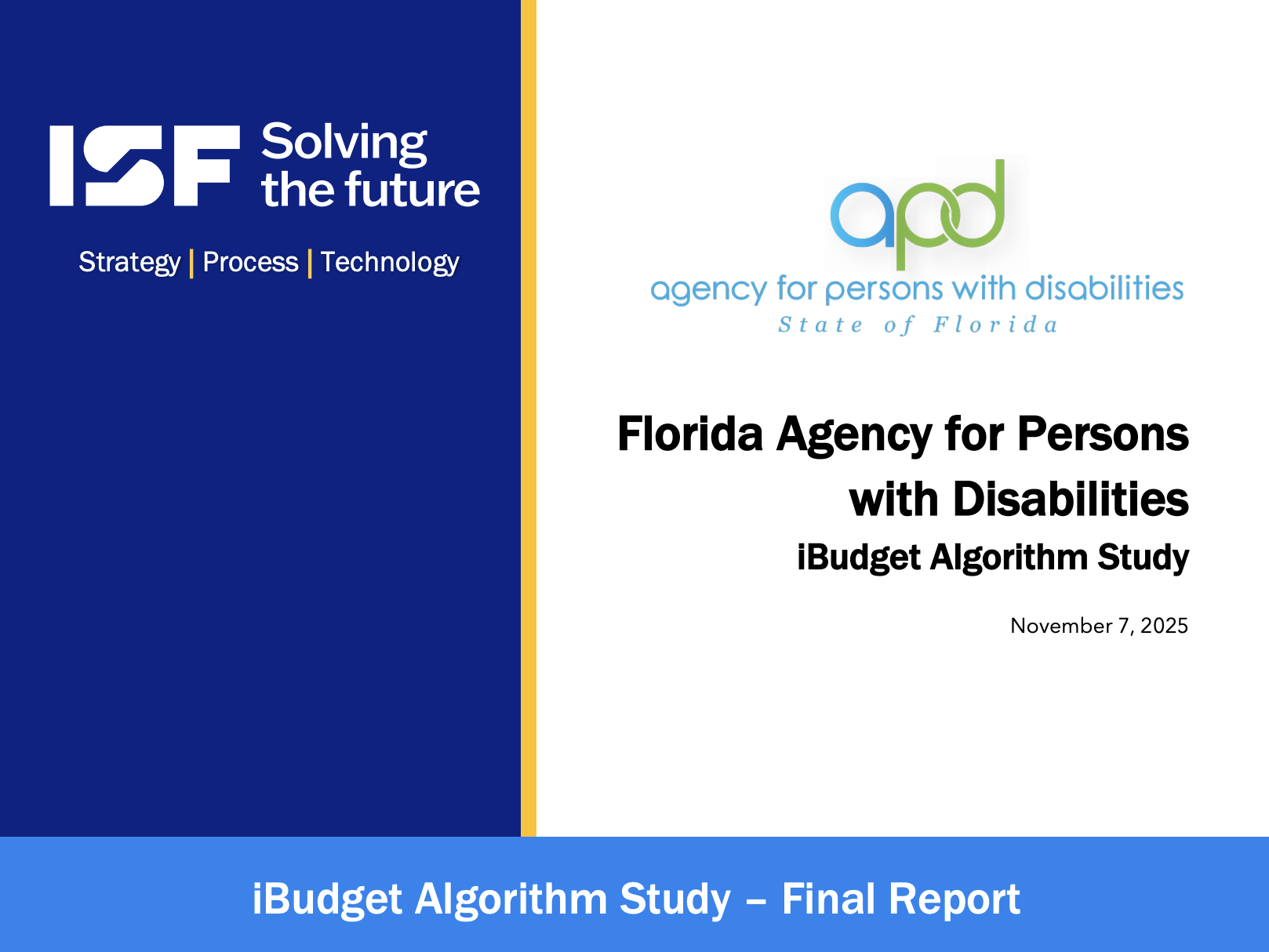 Florida iBudget Study